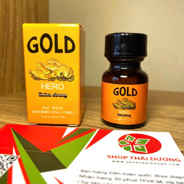 Popper Gold Hero 10ml – PWD USA, Tăng Khoái Cảm Cực Đỉnh 