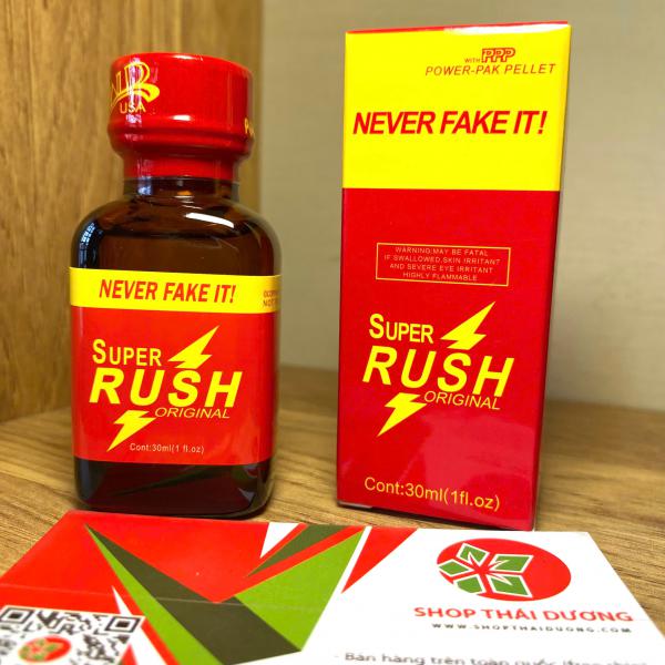 Popper Super Rush Đỏ USA 30ml – Kích Thích Tức Thì, Tăng Khoái Cảm Mạnh Mẽ 
