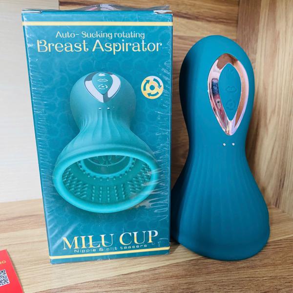 Máy Mát Xa Ngực Milu Cup Chính Hãng – Tích Hợp Lưỡi Liếm Xoay, Co Bóp Hút Dịu Êm 