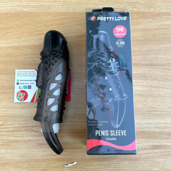Bao Cao Su Đôn Dên Có Rung Pretty Love Cecelia  Tăng Kích Thước & Kích Thích Mạnh 