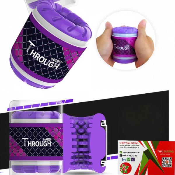 HARD THROUGH  Cốc Massage Nam Hai Đầu Cao Cấp, Mềm Mịn, Hỗ Trợ Thư Giãn Cá Nhân Tại Nhà 
