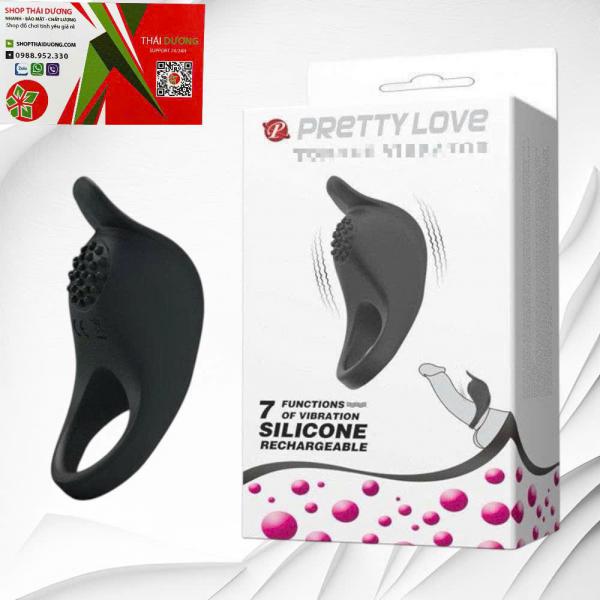 Siêu Phẩm Vòng Rung Tăng Khoái Cảm Nam PrettyLove 7 Chế Độ Chính Hãng 