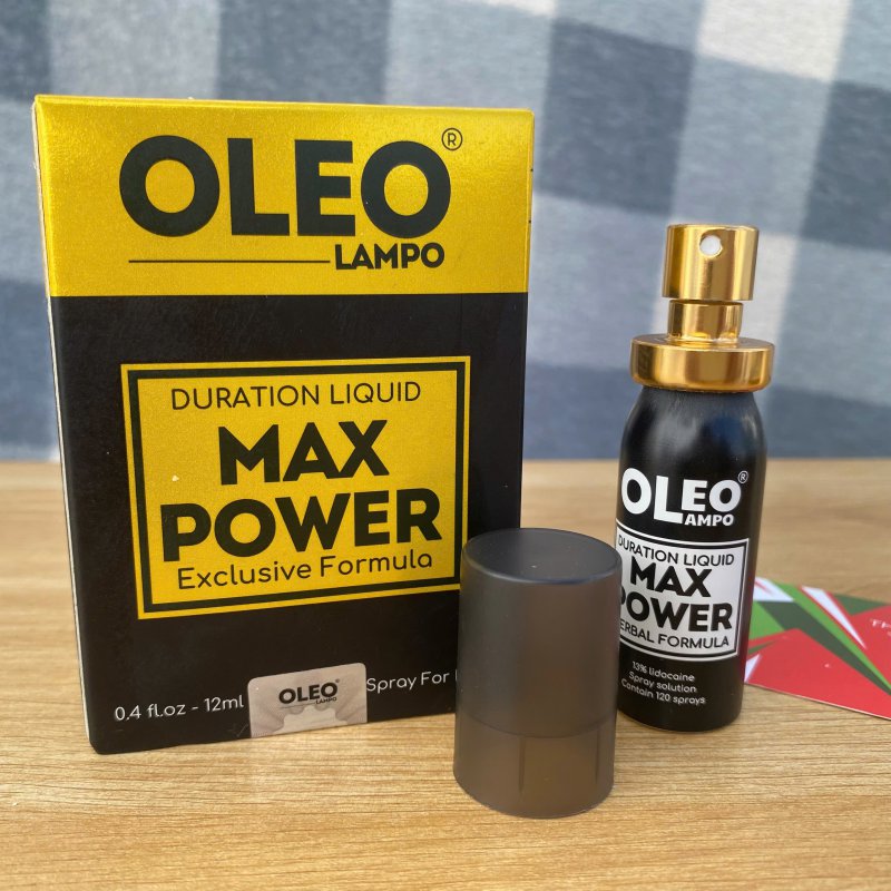 Chai Xịt Nam Giới Oleo Lampo Max Power 12ml Chống Xuất Tinh Sớm, Kéo Dài Cuộc Yêu 
