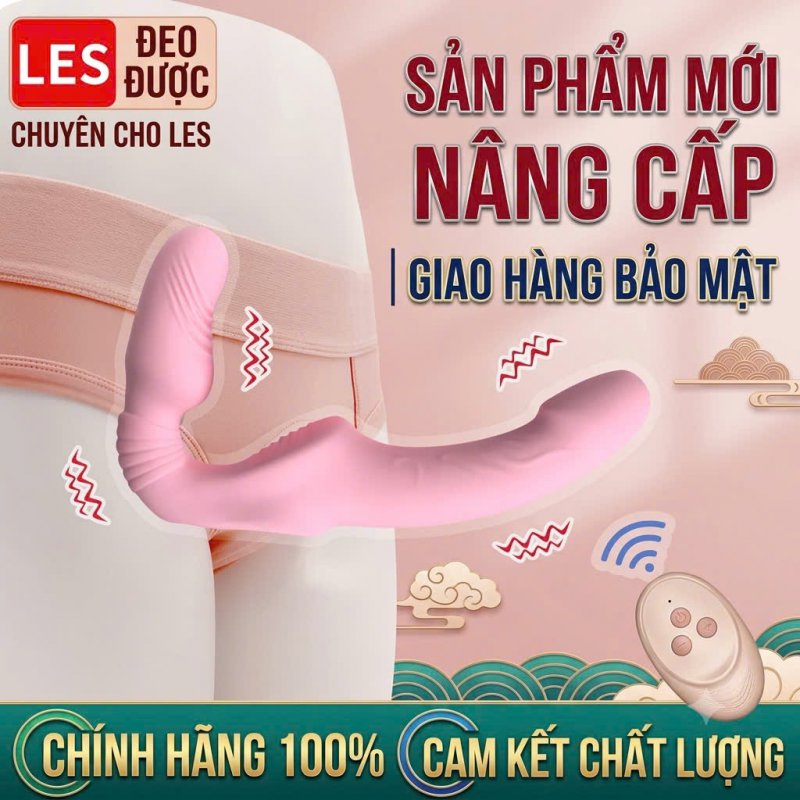 Dương Vật Giả 2 Đầu Yunman  Rung Mạnh, Điều Khiển Từ Xa 