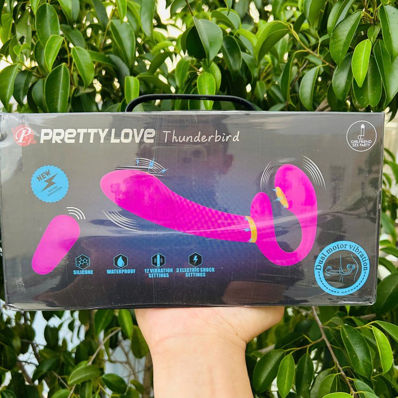 Dương Vật Giả 2 Đầu Pretty Love Thunderbird – Sóng Rung Kết Hợp Xung Điện Đạt Đỉnh 
