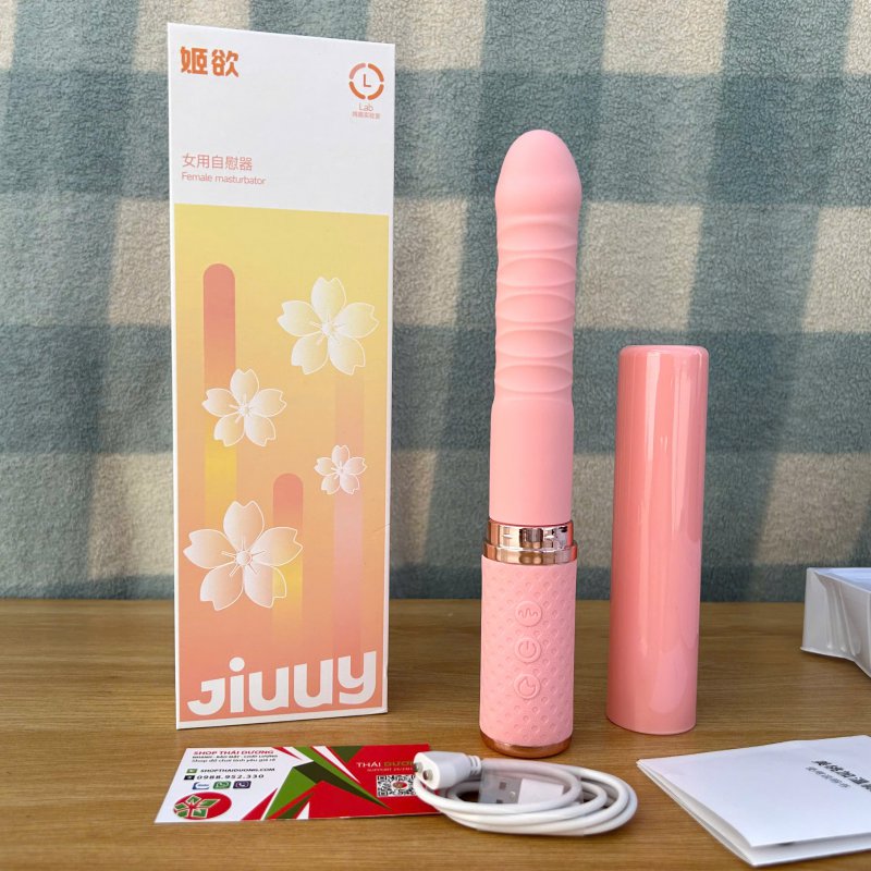 Dildo Jiuuy Rung Thụt Toả Nhiệt 10 Chế Độ Có Nắp Đóng Ngguyj Trang 